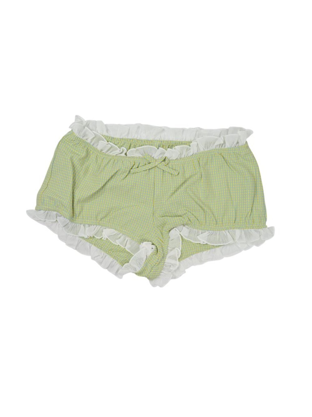 Outcast Junnie Short in Green Gingham